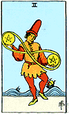 Two-of-Pentacles